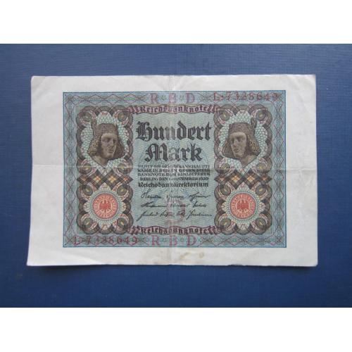 Банкнота 100 марок Німеччина 1920