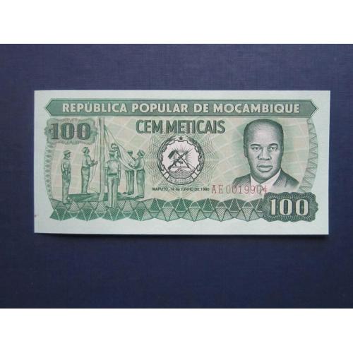 Банкнота 100 метикал Мозамбик 1980 UNC пресс