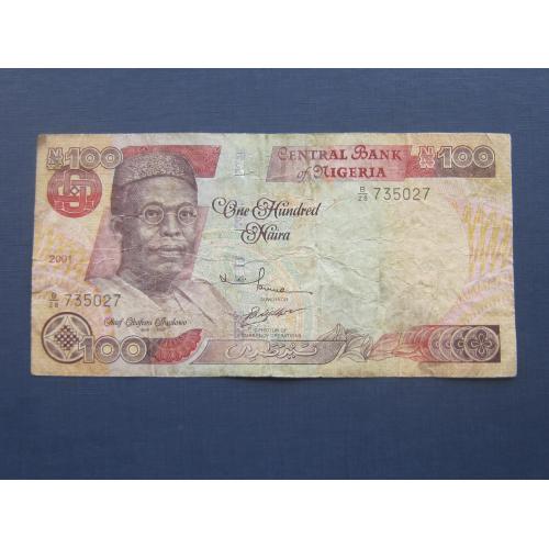 Банкнота 100 найра Нигерия 2001