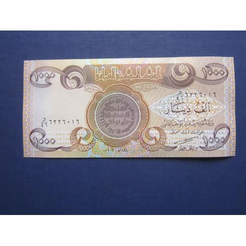 Банкнота 1000 динаров Ирак 2003 UNC пресс