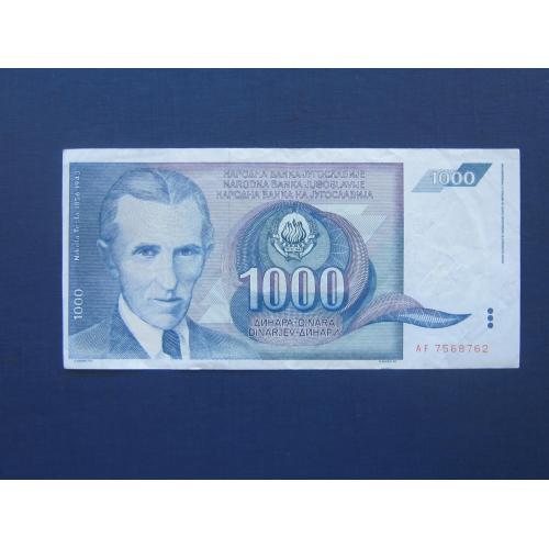 Банкнота 1000 динаров Югославия 1991