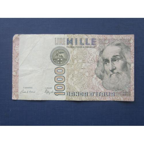 Банкнота 1000 лир Италия 1982 Марко Поло