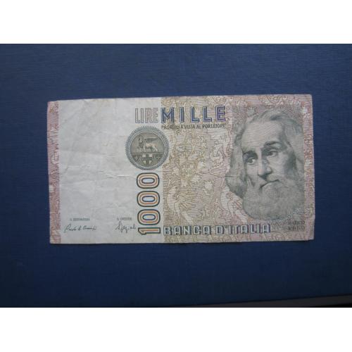 Банкнота 1000 лір Італія 1982 Марко Поло з обігу