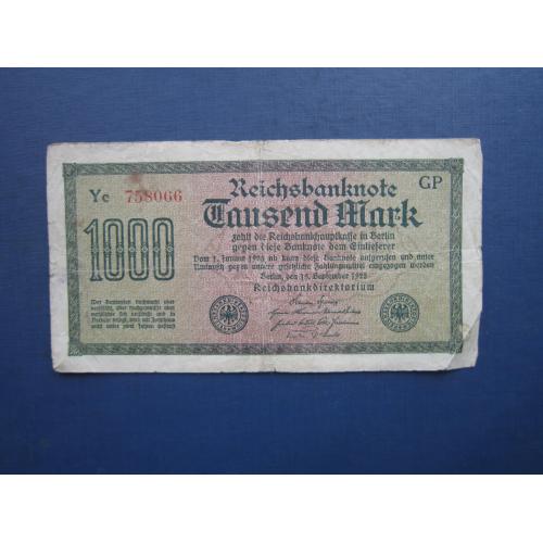 Банкнота 1000 марок Німеччина 1922