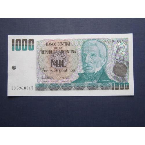 Банкнота 1000 песо Аргентина 1983-1985 UNC пресс