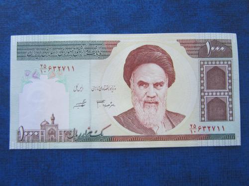 Банкнота 1000 риалов Иран 1992-2014 UNC пресс