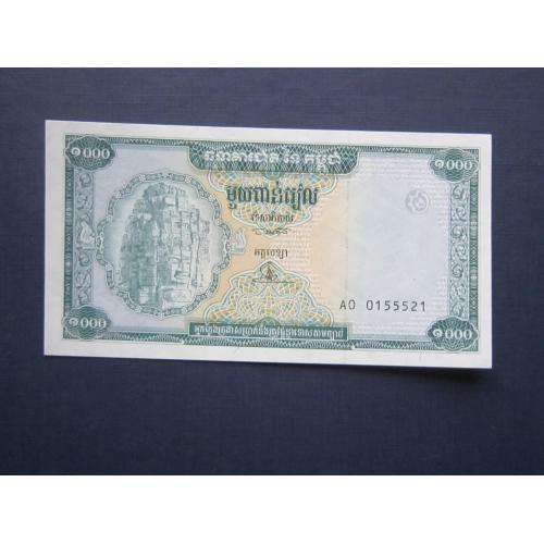 Банкнота 1000 риэль Камбоджа 1995 UNC пресс нечастая