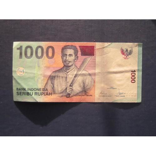 Банкнота 1000 рупий Индонезия 2000 состояние XF