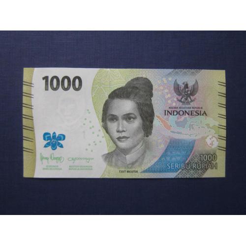 Банкнота 1000 рупий Индонезия 2022 UNC пресс