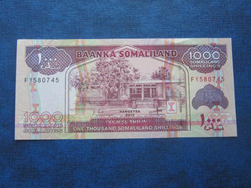 Банкнота 1000 шиллингов Сомалилэнд 2015 UNC пресс