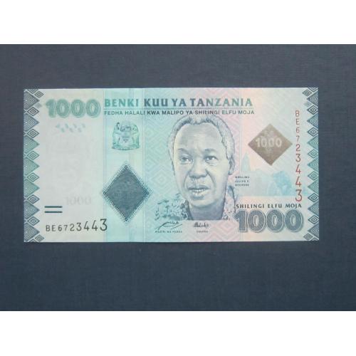Банкнота 1000 шиллингов Танзания 2010 UNC пресс