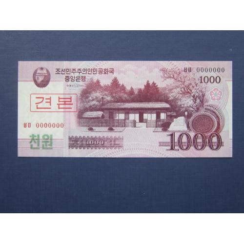 Банкнота 1000 вон Северная Корея КНДР 2008 UNC пресс