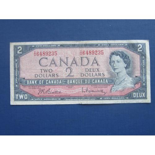 Банкнота 2 доллара Канада 1954