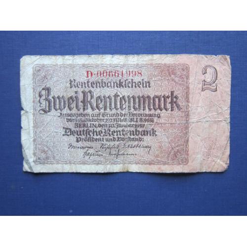 Банкнота 2 марки Германия 1937