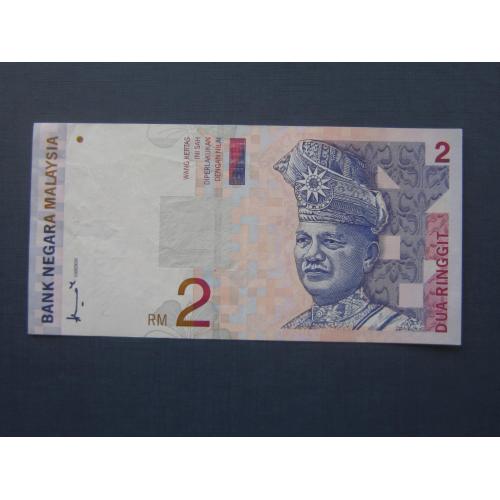 Банкнота 2 риггита (доллара) Малайзия 1996-1999 космос спутник