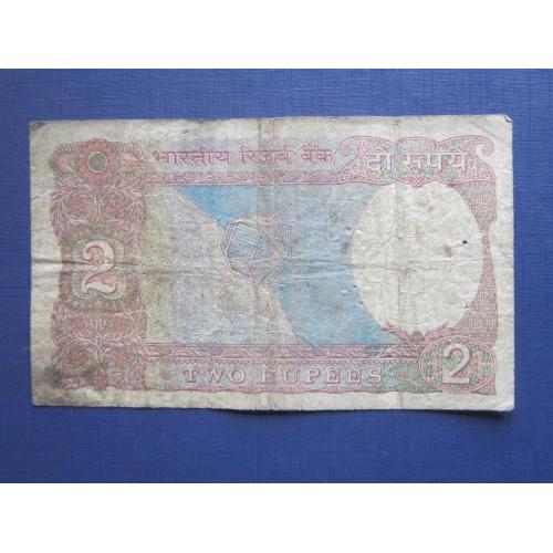 Банкнота 2 рупии Индия 1975-1984 космос спутник