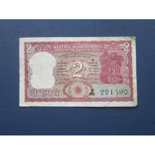 Банкнота 2 рупии Индия 1982-1997 фауна тигр