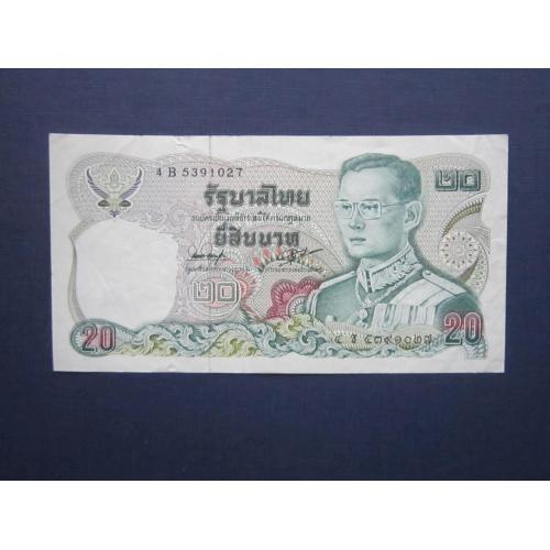 Банкнота 20 бат Таиланд 1981 состояние ХF