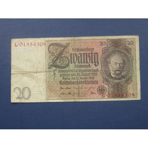 	 Банкнота 20 марок Германия 1929
