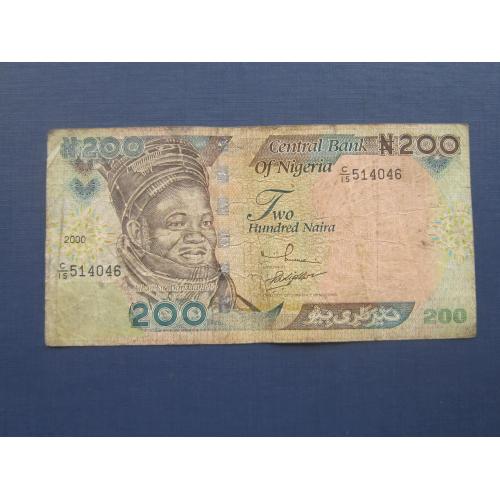 Банкнота 200 найра Нигерия 2000