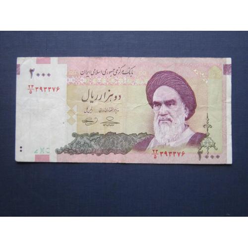 Банкнота 2000 риалов Иран 2005 Кааба состояние VF+