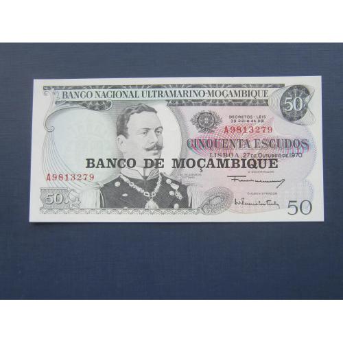 Банкнота 50 искудо Мозамбик Португальский 1970 UNC пресс
