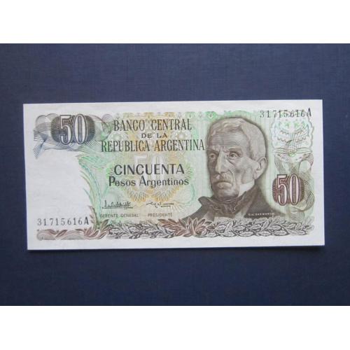 Банкнота 50 песо Аргентина 1983-1985 INC пресс