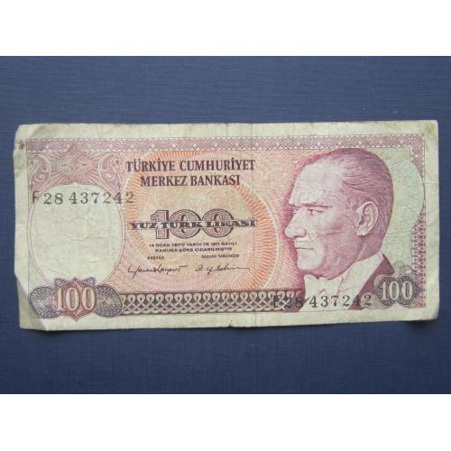 Банкнота Турция 100 лир 1970 (1984) 
