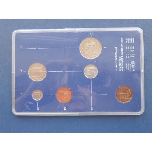 Банковский набор 5 монет + жетон Нидерланды 1982 Утрехт