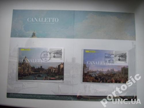 буклет Италия 2008 2 картмаксимум живопись корабли
