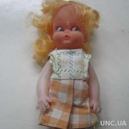 Игрушка СССР Кукла малышка 16 см. Пластм., резина
