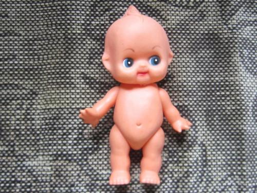 Кукла голыш Казачок с хохолком мягкая пластмасса СССР 17 см