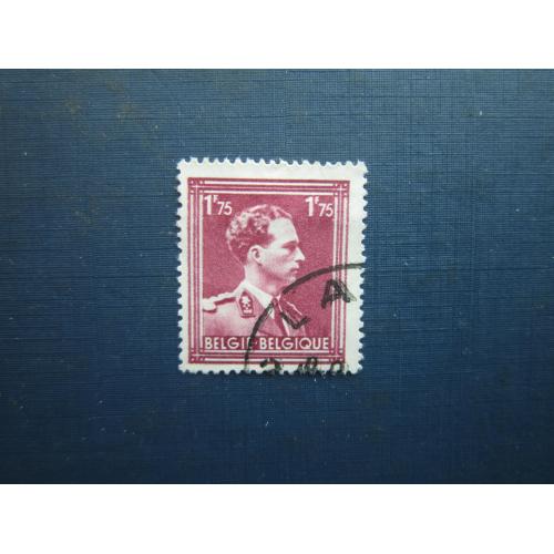 Марка Бельгія 1944 стандарт король Леопольд III гаш