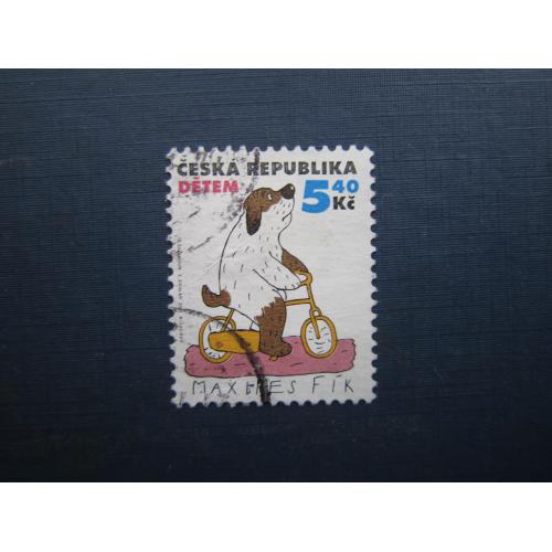 Марка Чехія фауна собака дитинство мультфільм гаш