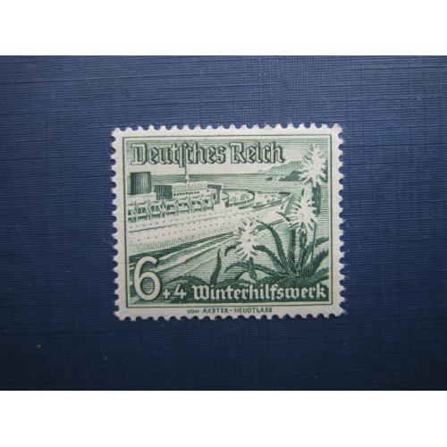 Марка Германия Третий Рейх 1937 транспорт корабль 6+4 пф MNH