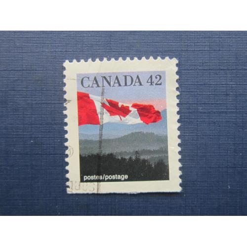 Марка Канада стандарт флаг 42 цента гаш