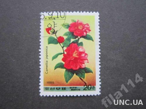 марка Корея 1985 цветы

