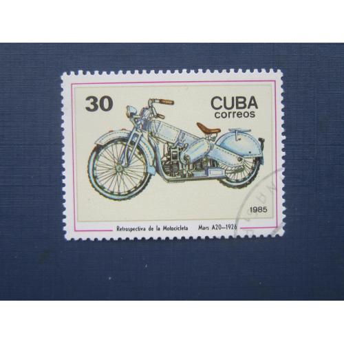 Марка Куба 1985 транспорт мотоцикл гаш