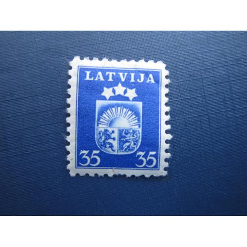Марка Латвия 1940 стандарт герб 35 сант MH
