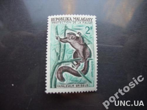 марка Мадагаскар лемур MNH
