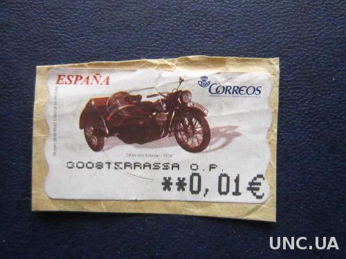 марка наклейка Испания мотоцикл
