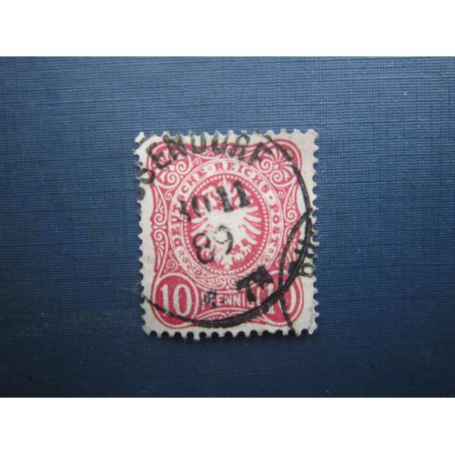 Марка Німеччина імперія 1879 стандарт 10 PFENNIG гаш