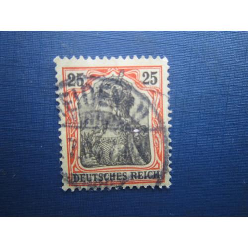 Марка Німеччина імперія 1902 стандарт 25 пф без ВЗ гаш КЦ 3.5 $