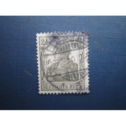 Марка Німеччина імперія 1916 стандарт 2.5 пф гаш