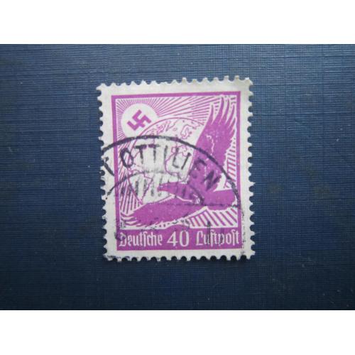 Марка Німеччина Рейх 1934 авіапошта фауна орел свастика 40 пф гаш