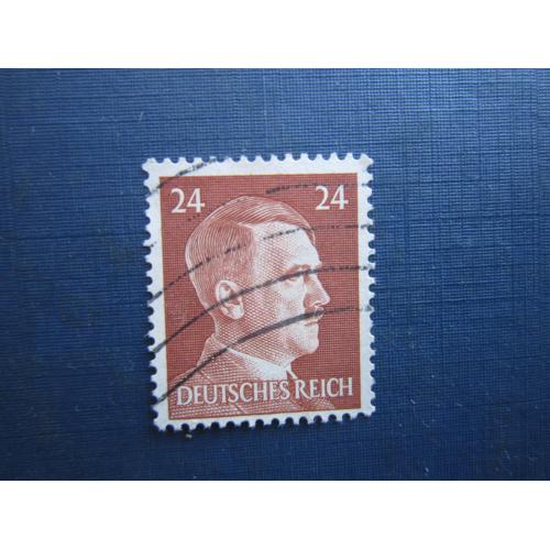 Марка Німеччина Рейх 1941 стандарт Гітлер 24 пф гаш