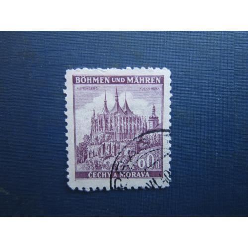 Марка Німеччина Рейх Богемія та Моравія 1939 архітектура Кутна Гора 60 гел гаш