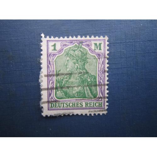 Марка Німеччина Веймарська республіка 1920 стандарт 1 мар гаш