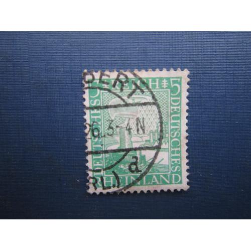 Марка Німеччина Веймарська республіка 1925 100 років Рейнланд 5 пф гаш