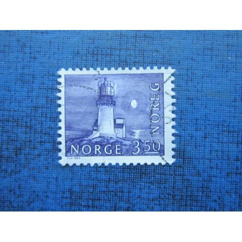 Марка Норвегия 1983 транспорт флот маяк гаш